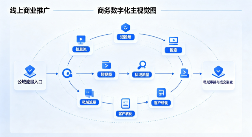 肃北蒙古族自治县线上商业推广怎么做？全域流量闭环搭建与低成本转化实战指南